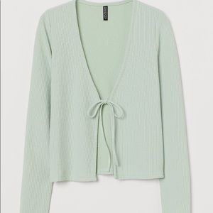 H&M DIVIDED SET Includes- Cardigan and Flared Pants -Mint Green